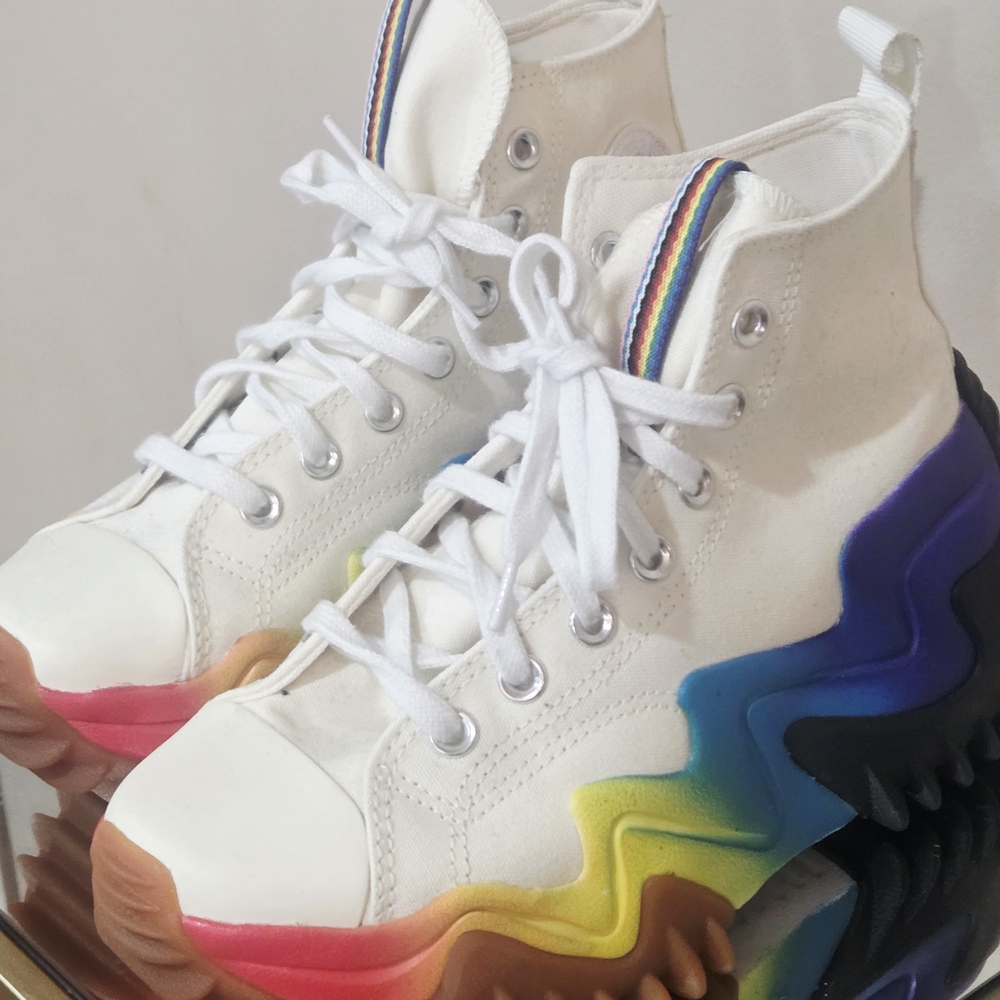 Colorful High-Top Sneakers - Picture 5 of 7